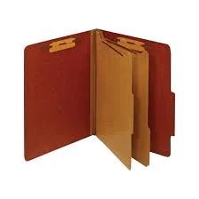 Folder Partition 6 Div. 8.5x 11 Rojo ATLA