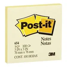 Post it 3x3 Amarillo 3M