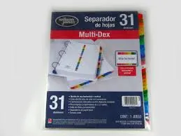 Separador Numérico 1-31 (Wilson Jones)