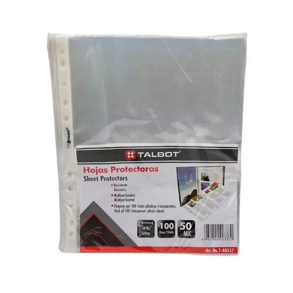 Protector de Hojas 0.05mic 100/1 TALBOT T40337