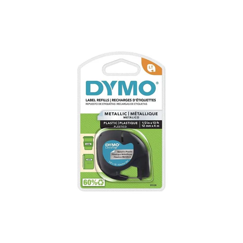 [91338] Etiquetas DYMO Metalico (LT) 12mm