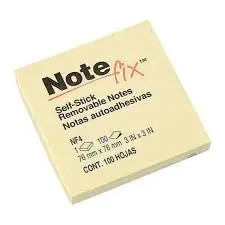 Notas Adhesivas 3x3 Amarillo NOTE FIX