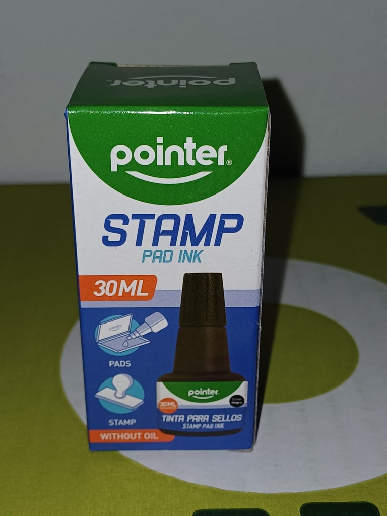 Tinta P/Sello Negra 30ml POINTER