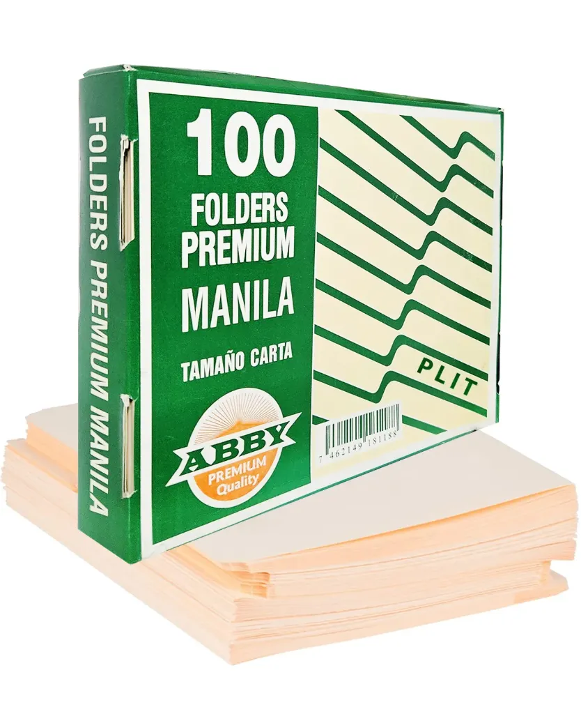 Folder Manila 8 1/2 x 11 ABBY 100/1