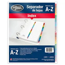 Separador A-Z